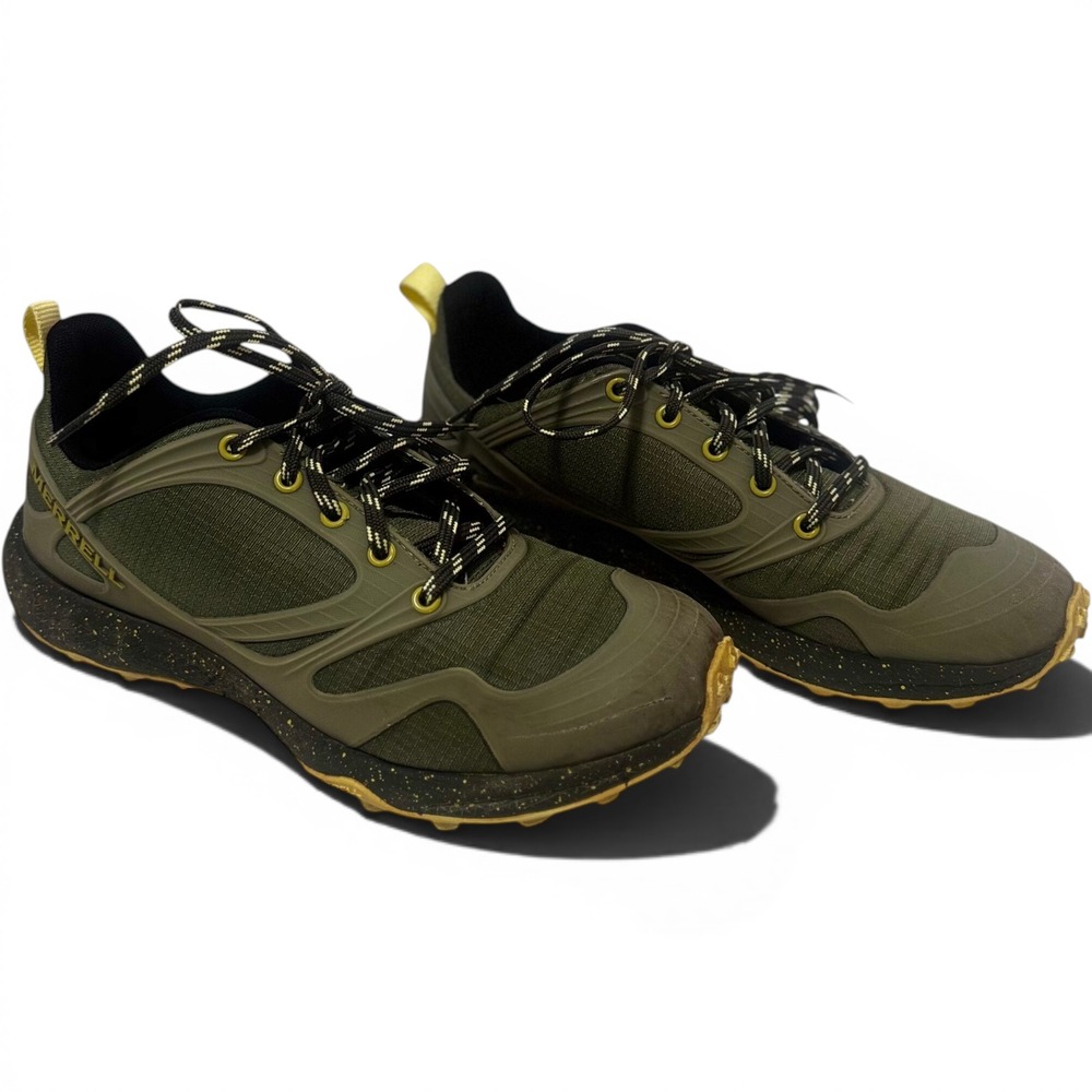 Merrell MTL Skyfire 8 Trail Running Shoes Modern Olive Green Speckled Sole